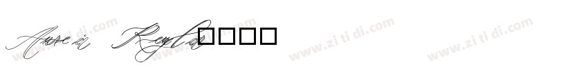 Aurea Regular字体转换